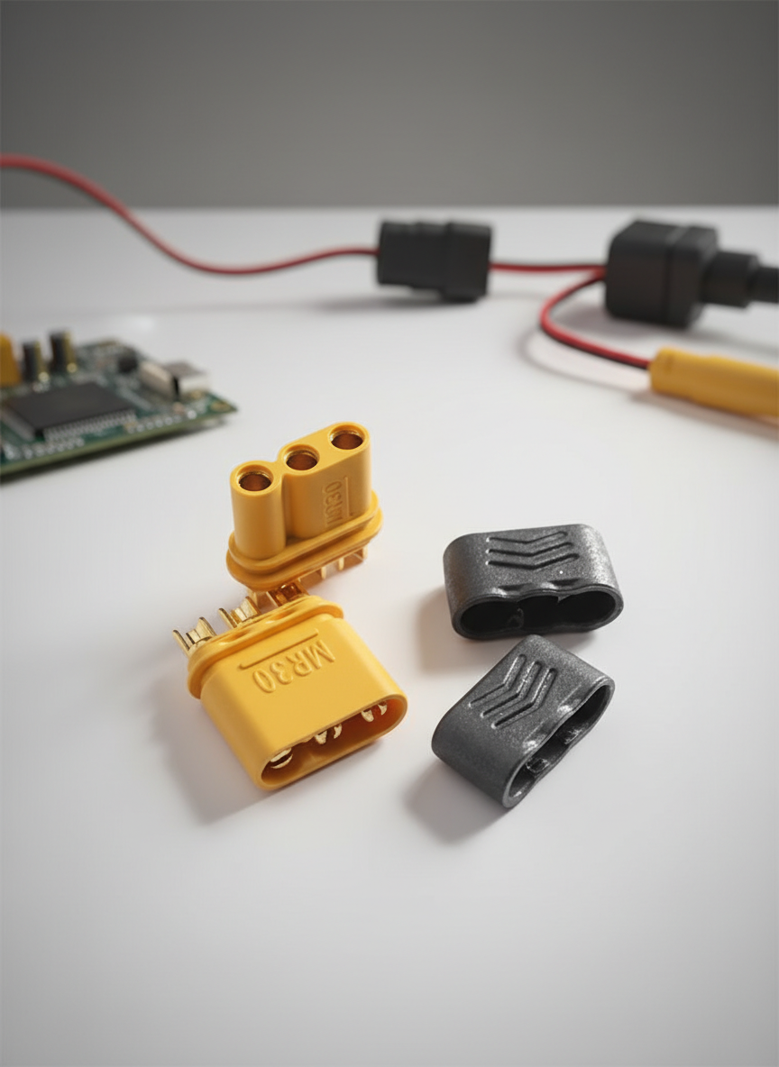 Миниатюра Силовой контакт AMASS MR30 для радиомоделей и дронов 1