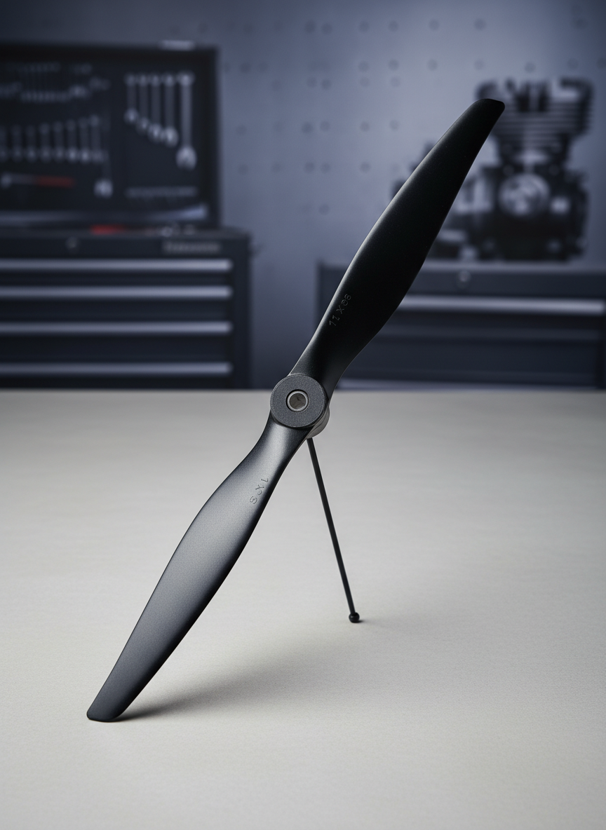 Миниатюра Пропеллер Haoye 1180 11 x 8 дюймов, нейлоновый, для авиамоделей с ДВС 1