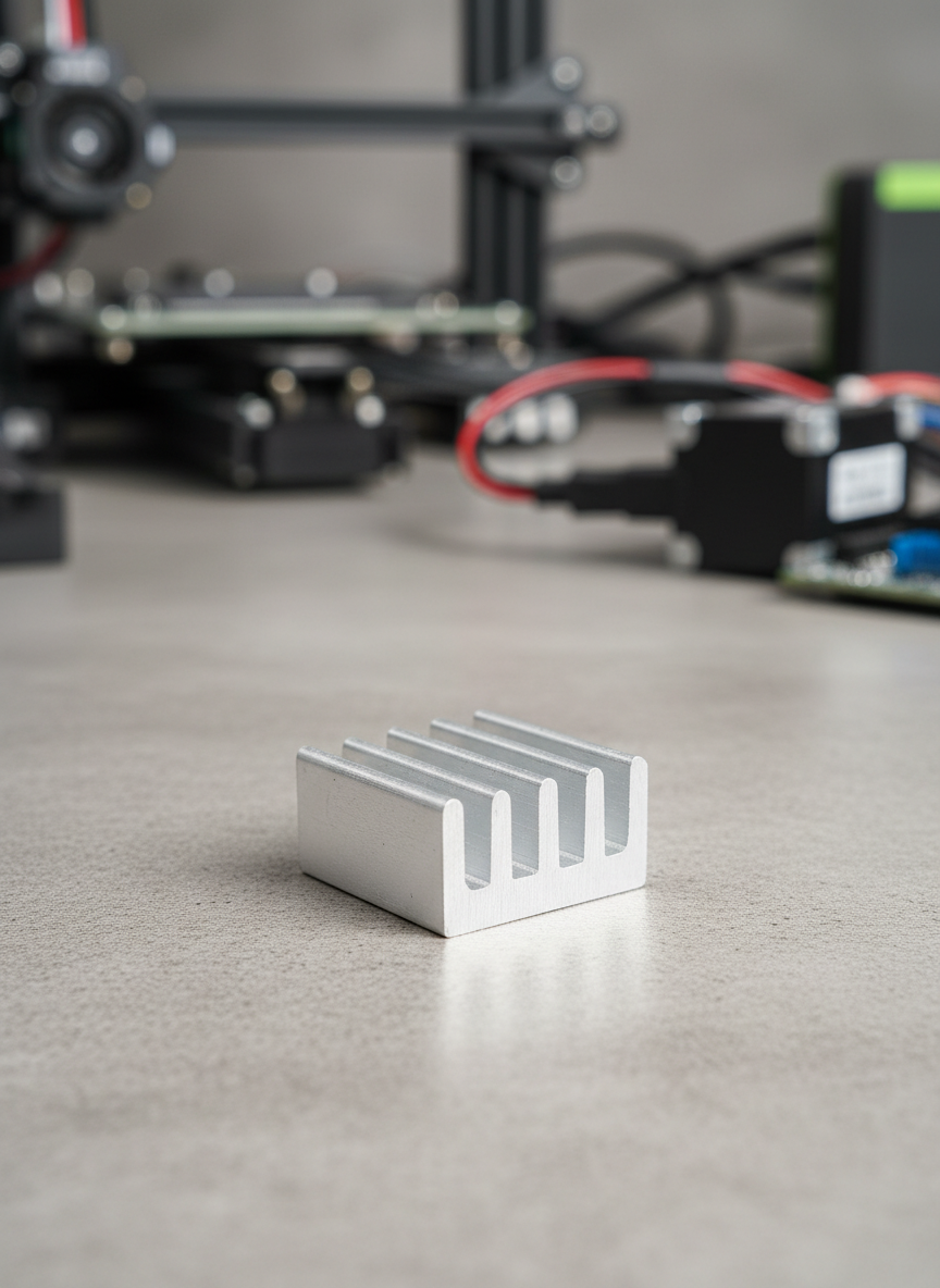 Миниатюра Радиатор  9 x 9 x 5 мм алюминиевый для драйвера шагового двигателя 3d принтера 1