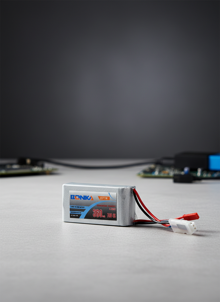 Миниатюра Аккумулятор LiPo Bonka 360 mAh 7.4 V 35C JST-BEC 1