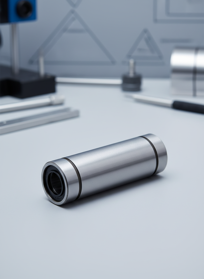 Миниатюра Линейный подшипник LM8LUU, 8 x 15 x 45 мм из углеродистой стали 1