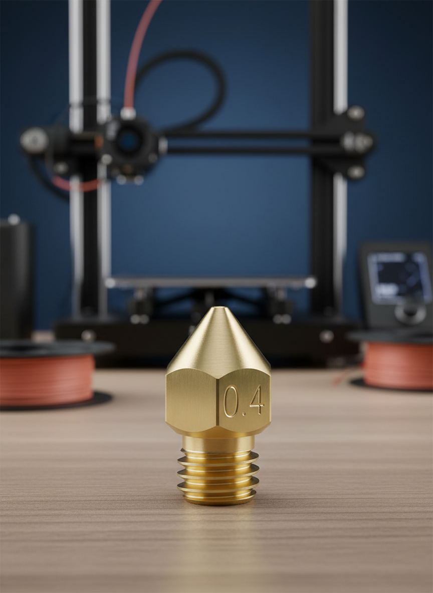 Миниатюра Сопло CHT с медной вставкой для 3D-принтеров MK8, CR10 1