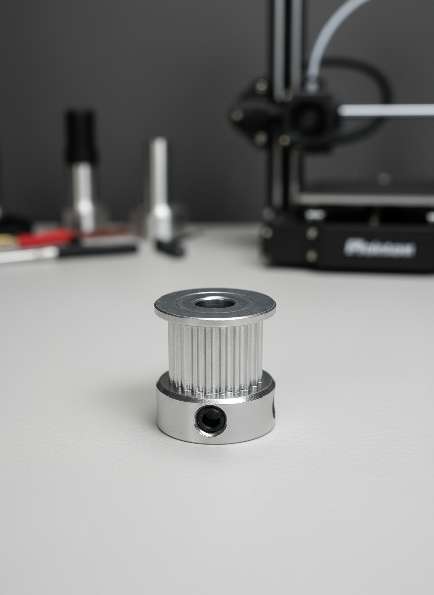 Миниатюра Шкив зубчатый GT2 10 мм (20 зуб), вал 5 мм 1