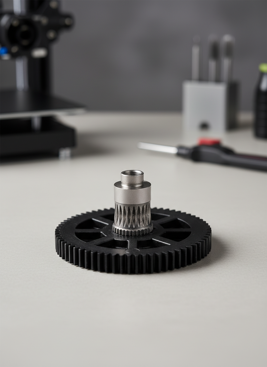 Миниатюра Шестерня для экструдера E3D Titan, 66 зубьев, 0.5 мод. 1