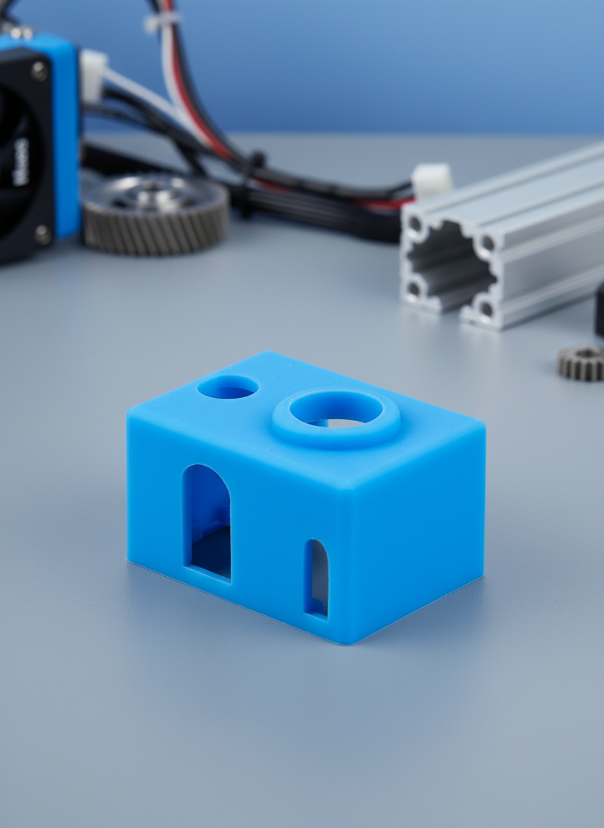 Миниатюра Силиконовый носок E3D V6 для термокапсулы, чехол, теплоизоляция хотенда для 3D принтера, синий 1