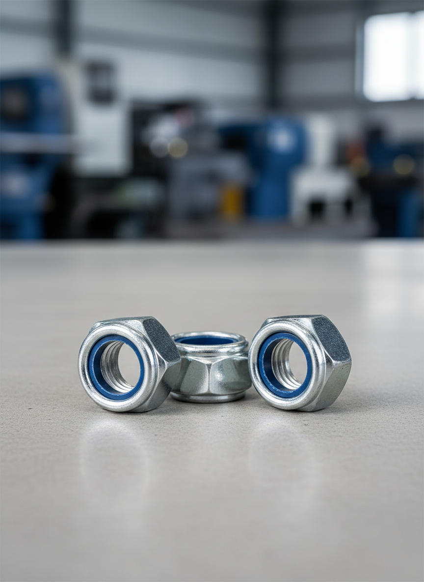 Миниатюра Гайка  М5 стопорная, самоконтрящаяся 1