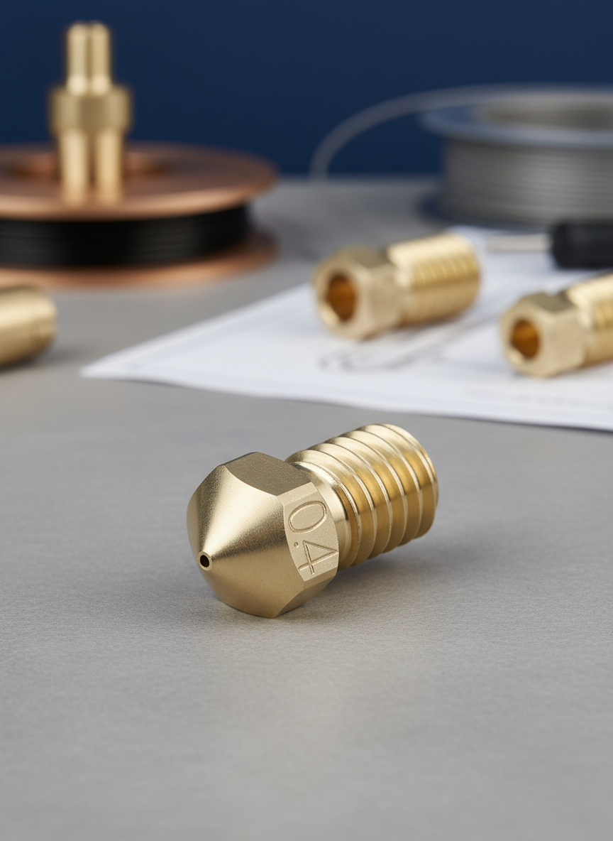 Миниатюра Сопло латунное для 3D-принтера E3D T-V6 1