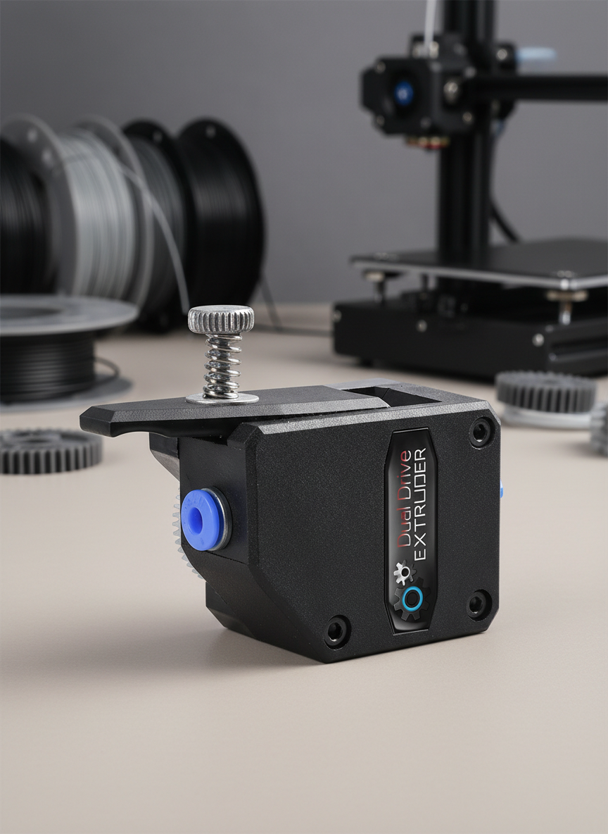 Миниатюра Экструдер Dual Drive для 3D-принтеров с редуктором 1