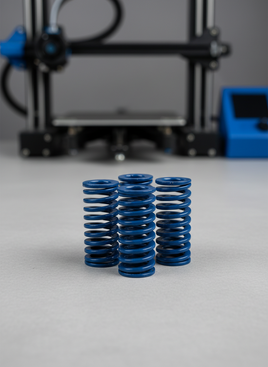 Миниатюра Пружина для нагревательного стола 10 x 25 мм для 3D-принтеров, синяя 1