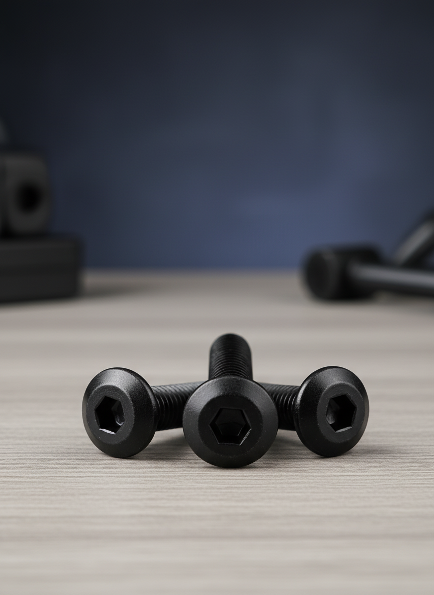 Миниатюра Винт М5 x 25  мм с плоской головкой под шестигранник метал. 1