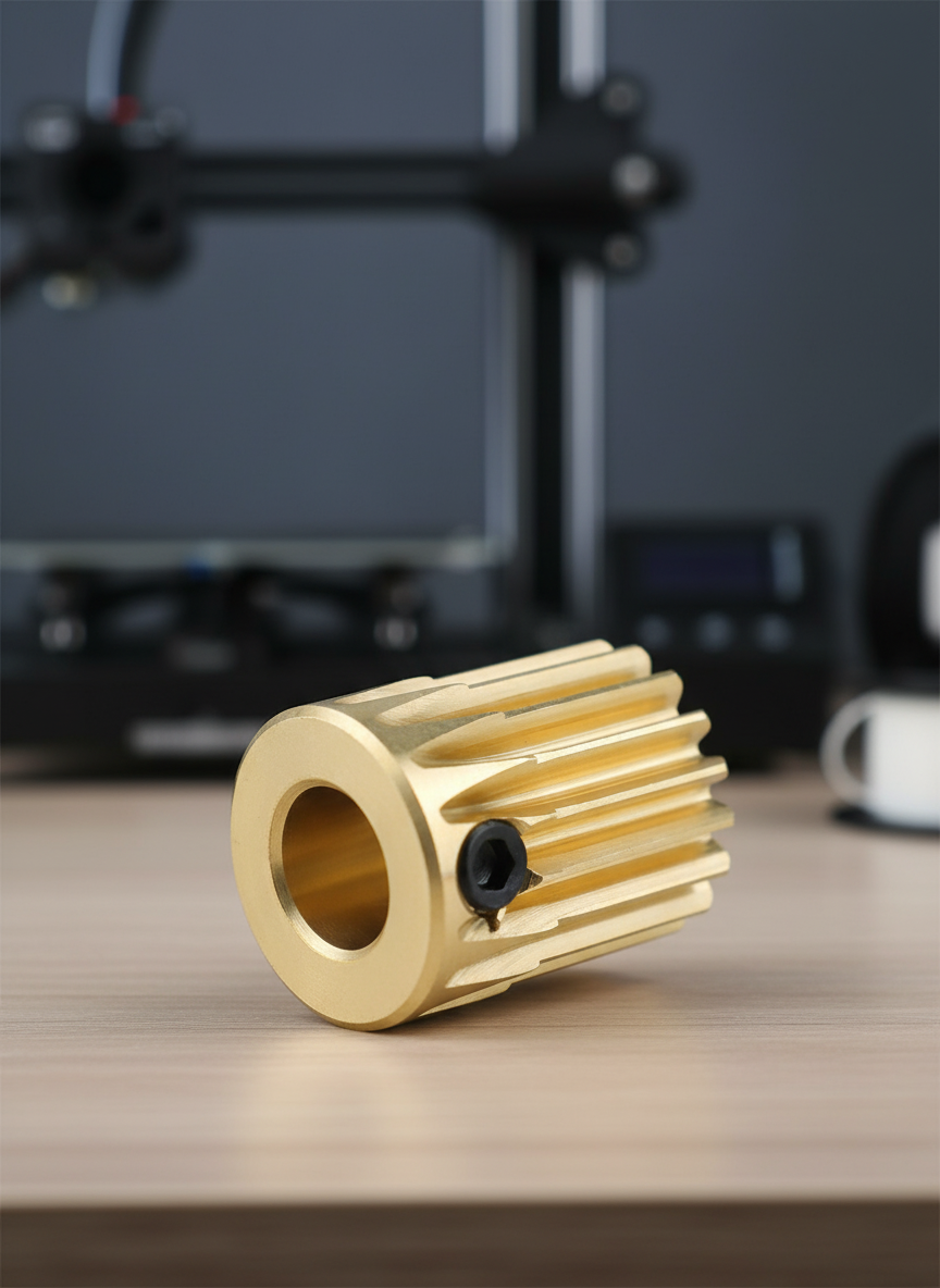 Миниатюра Шестерня для экструдера Dual Drive 0.5, 17 зубьев 1