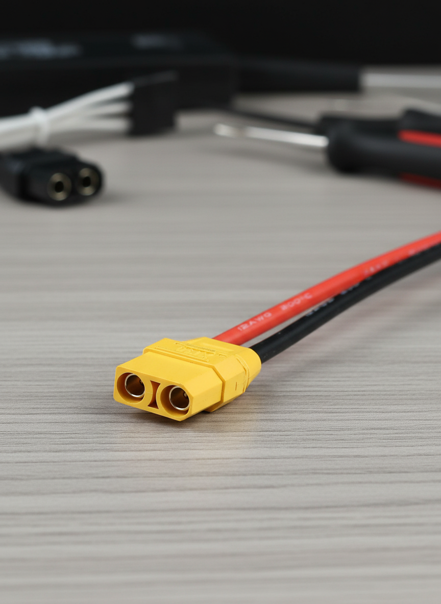 Миниатюра Разъем Amass XT90 (female) с проводом 10 см 12 AWG 1