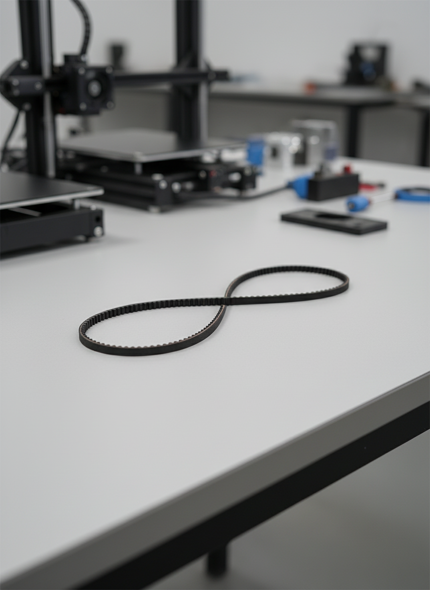 Миниатюра Зубчатый ремень GT2 6 мм, 730 мм, замкнутый, Powge 1