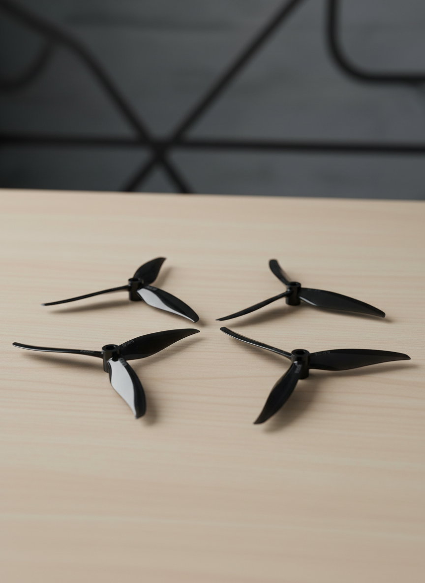 Миниатюра Пропеллеры Gemfan x Street League 7043, 7 х 4.3 дюйма, 3-х лоп., черные, , 2 пары 1