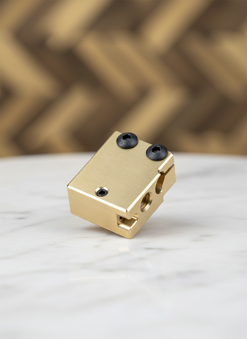 Миниатюра Нагревательный блок для E3D Volcano латунный (HS) 1