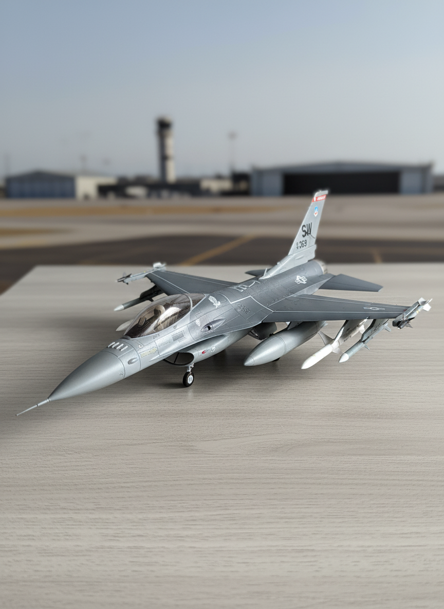Миниатюра Модель самолета FreeWing F-16C KIT Plus (90мм) КИТ версия без электроники 1