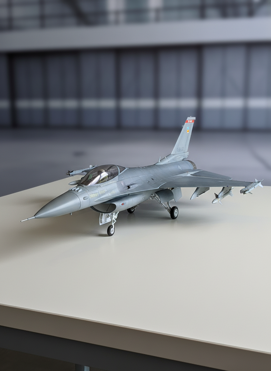 Миниатюра Модель самолета FreeWing F-16C KIT Plus (90мм) КИТ версия без электроники 8