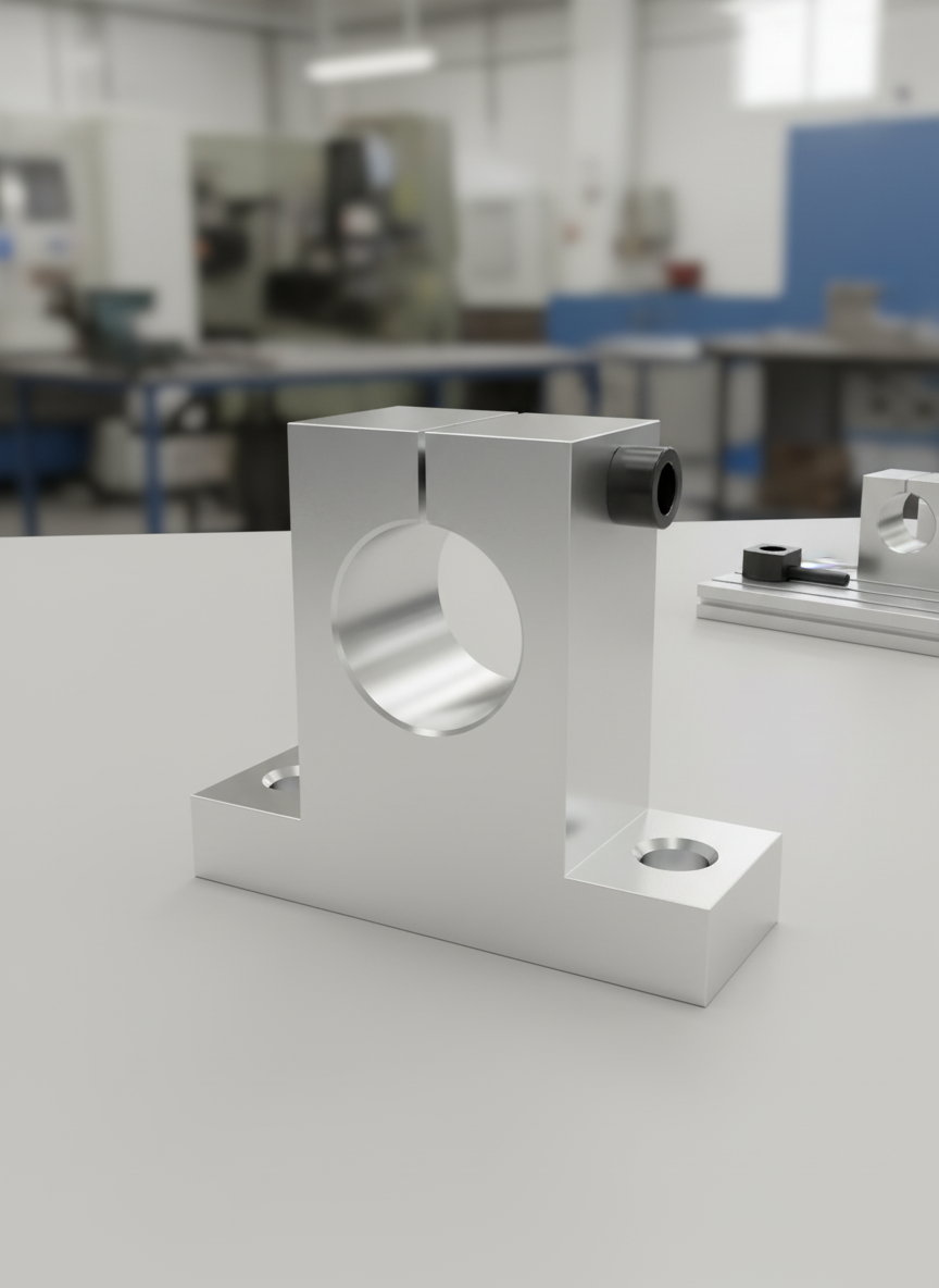 Миниатюра Держатель вала 10 мм SK10 из дюралюминиевого сплава 1