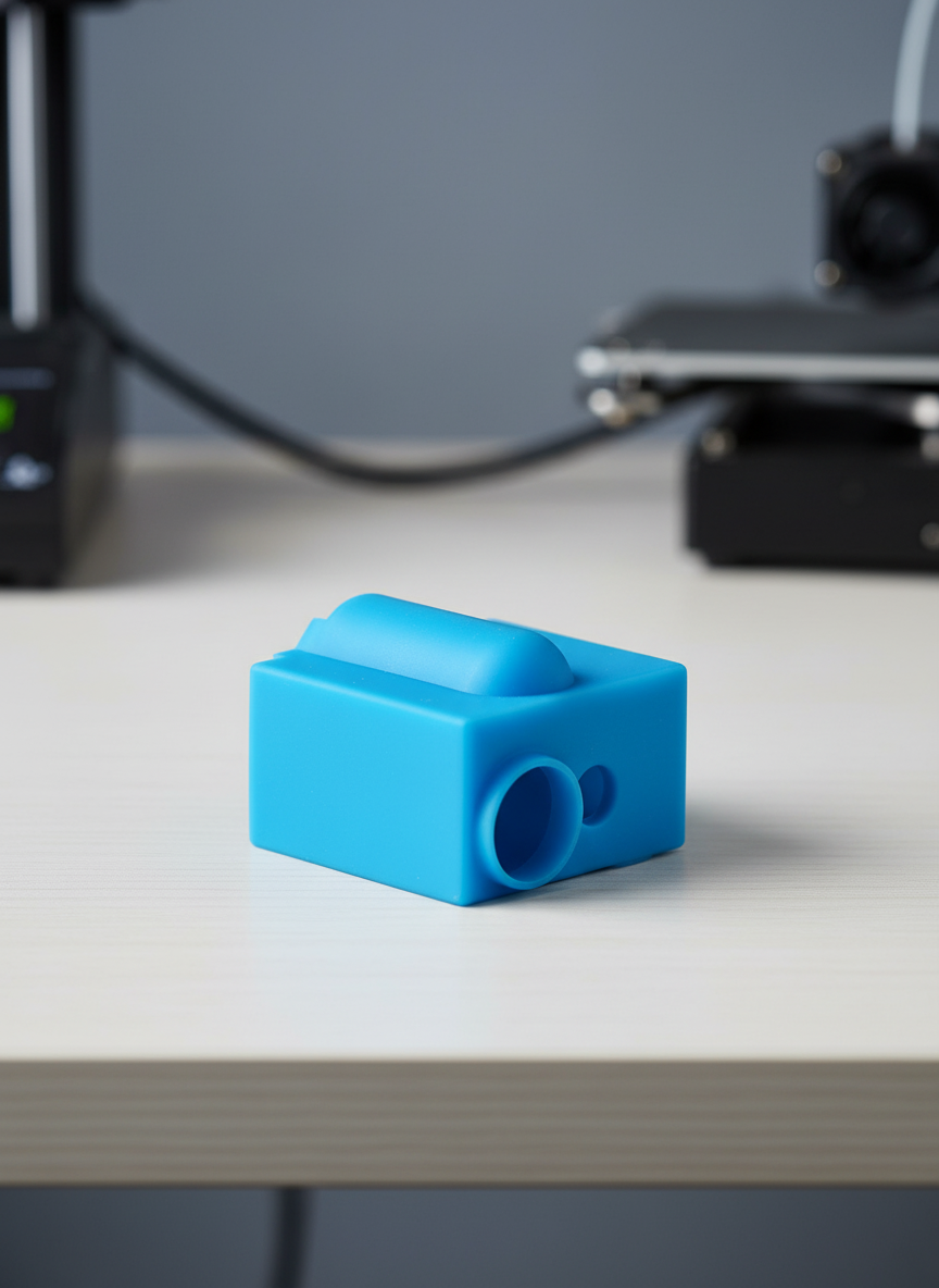 Миниатюра Силиконовый носок  E3D Volcano, чехол, теплоизоляция хотенда для 3D принтера 1