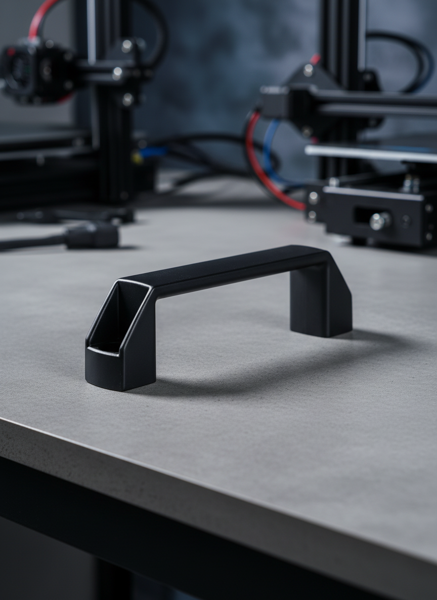 Миниатюра Металлическая ручка черная 120 мм для 3D-принтера 1