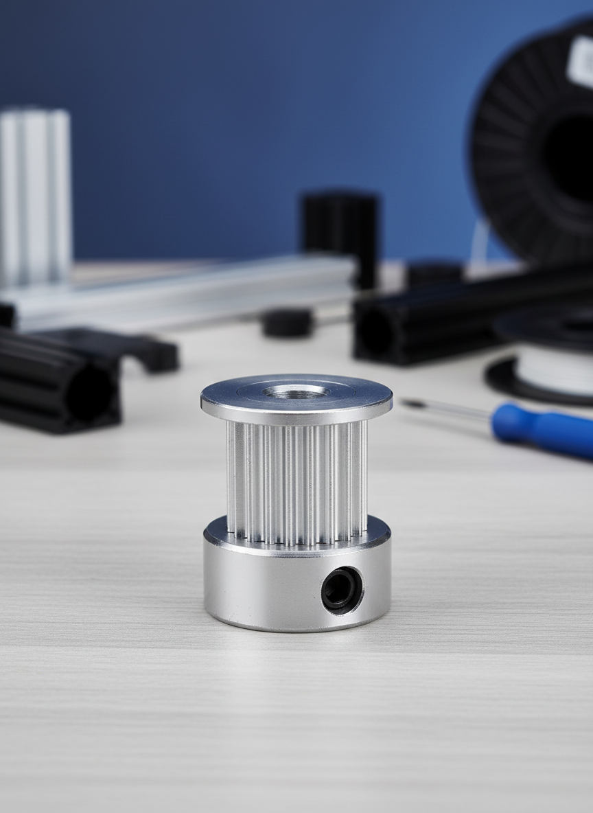 Миниатюра Шкив зубчатый GT2 10 мм (20 зуб), вал 8 мм 1