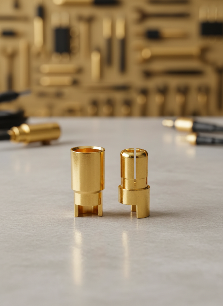 Миниатюра Контакт силовой 6.0 мм Amass типа банан Banan 1