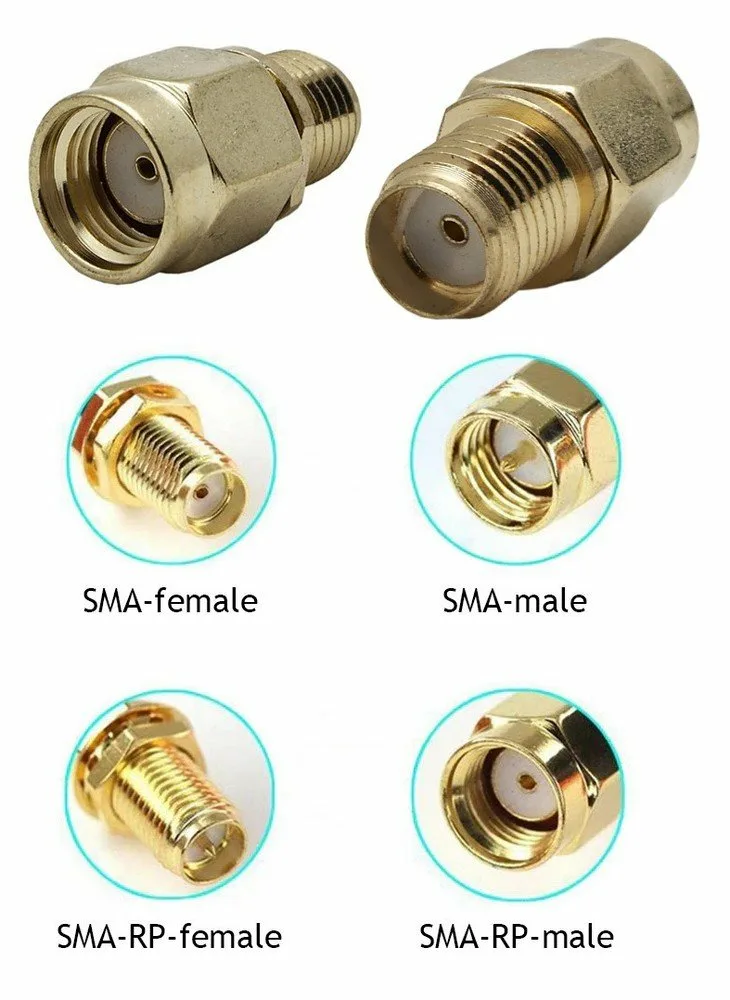 Миниатюра Высокочастотный переходник-удлинитель 90° MMCX на RP-SMA (Female) V2 2