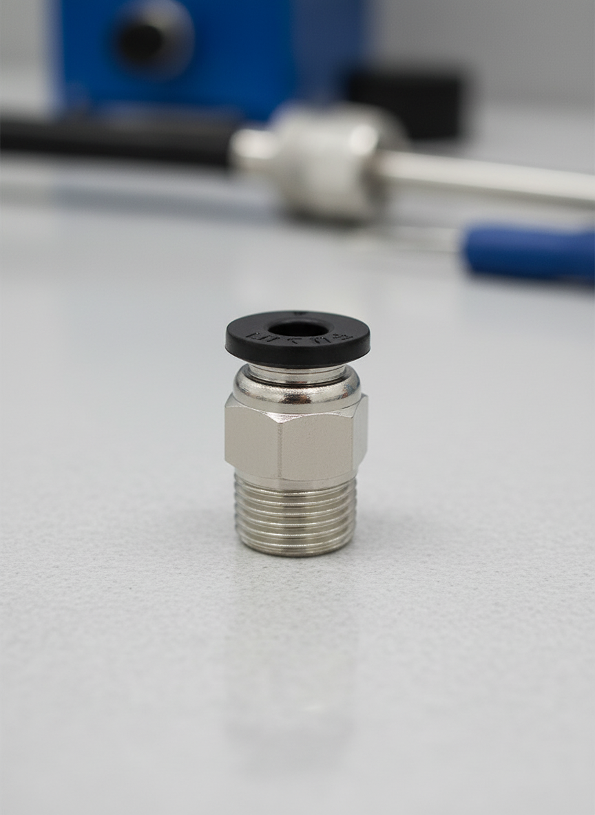 Миниатюра Фитинг PC4-01 для тефлоновой трубки 4 мм 1/8" сквозной 1