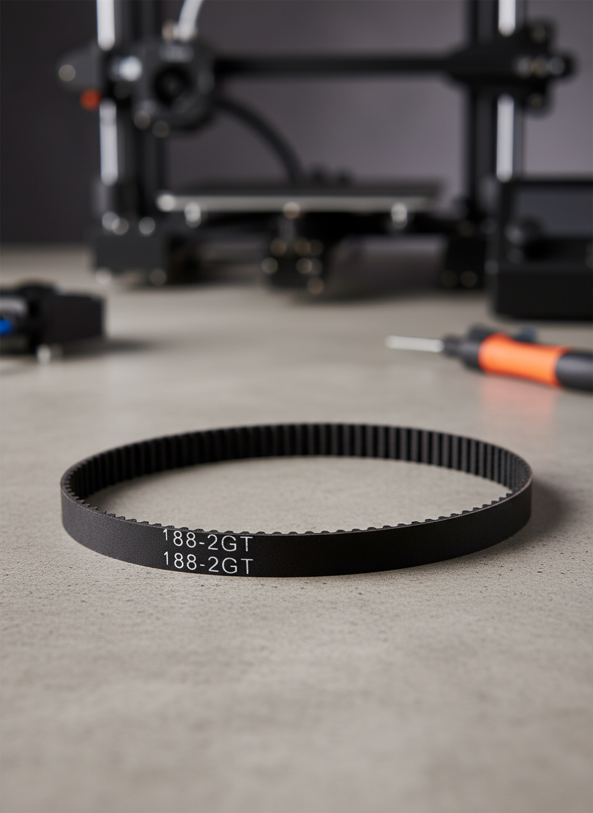 Миниатюра Зубчатый ремень GT2 6 мм, 188 мм, замкнутый, Powge 1