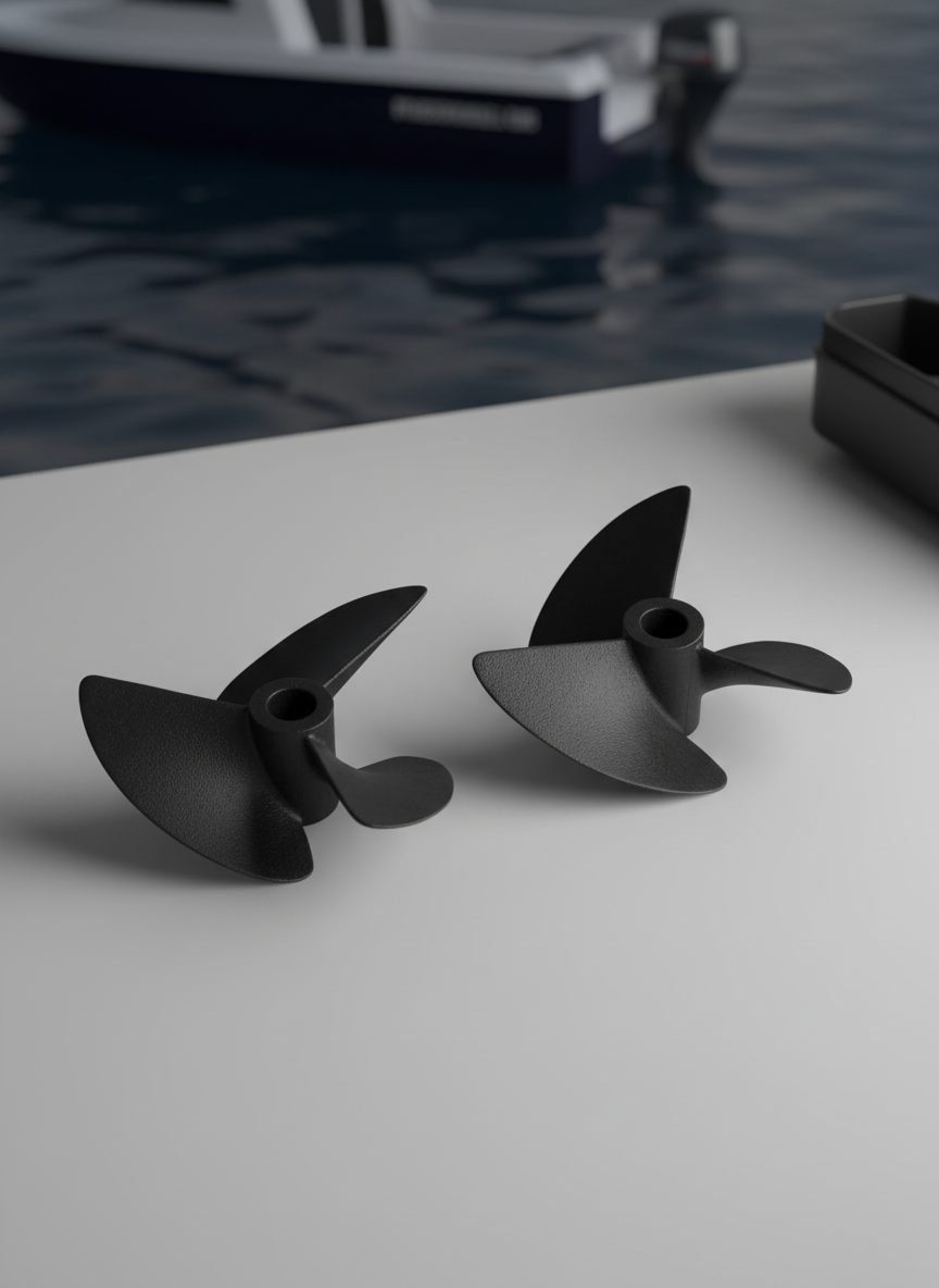 Миниатюра Гребной винт 55 x 40 мм, 3  лопасти, вал 4.8 мм, правый 2