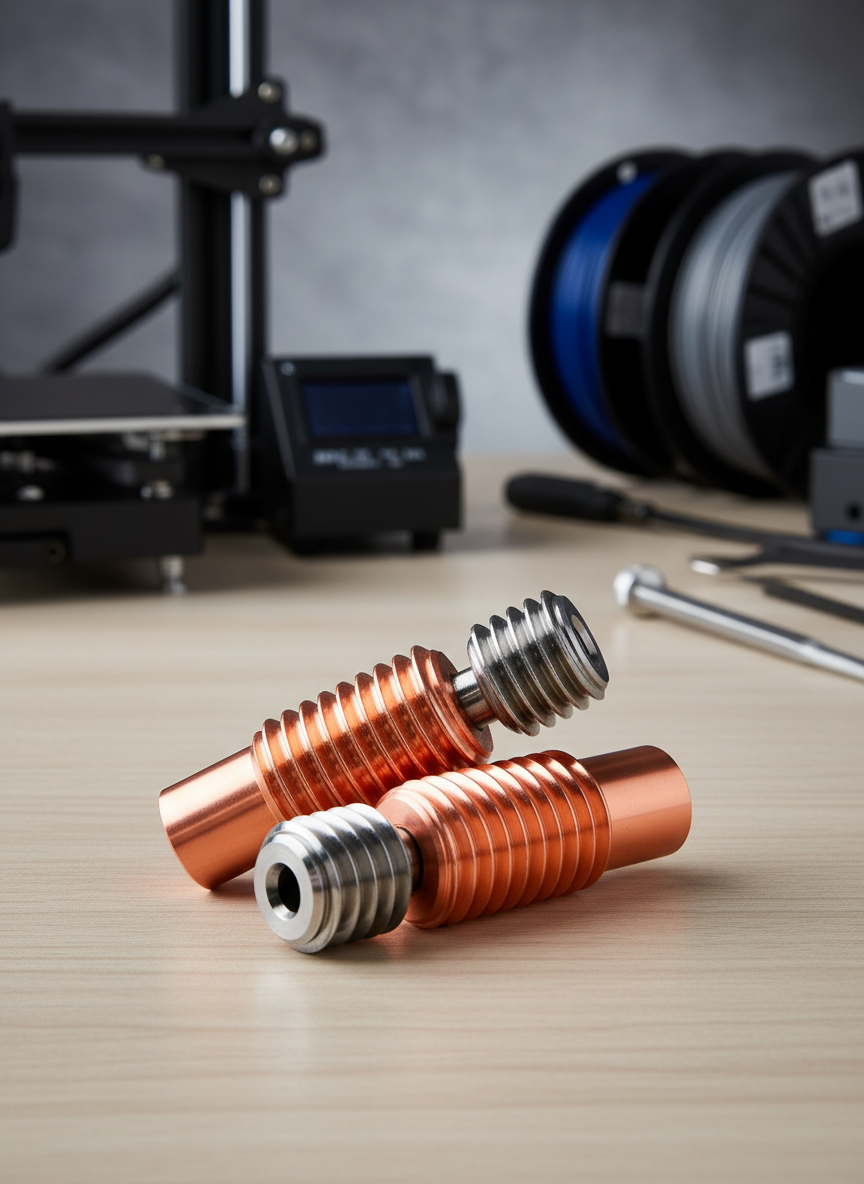 Миниатюра Термобарьер Bi-Metal медно-титановый для 3D-принтера E3D V6 2