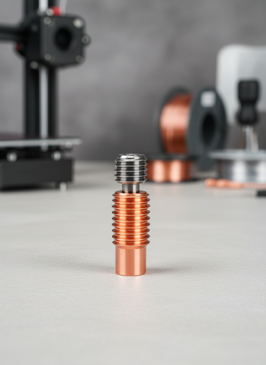 Миниатюра Термобарьер Bi-Metal медно-титановый для 3D-принтера E3D V6 1