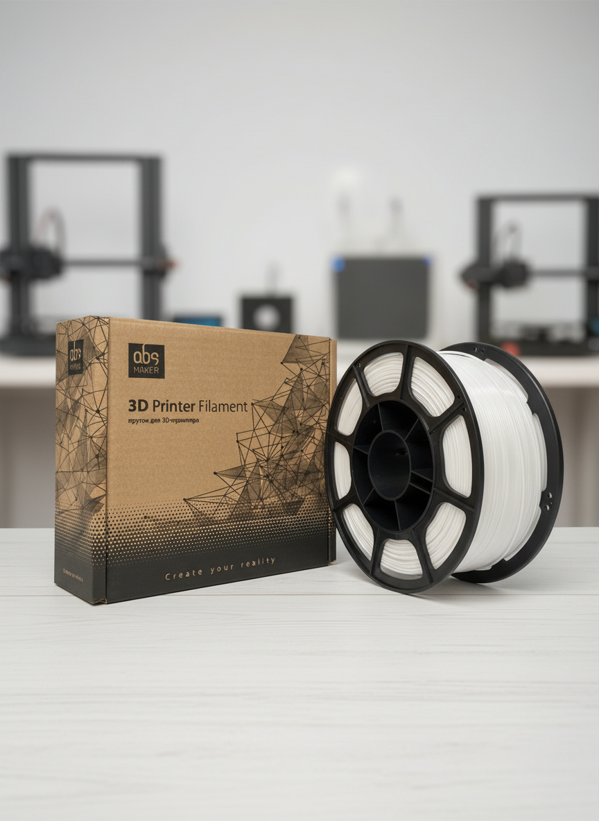 Миниатюра Пластик PETG 1кг (белый) от ABSmaker 1