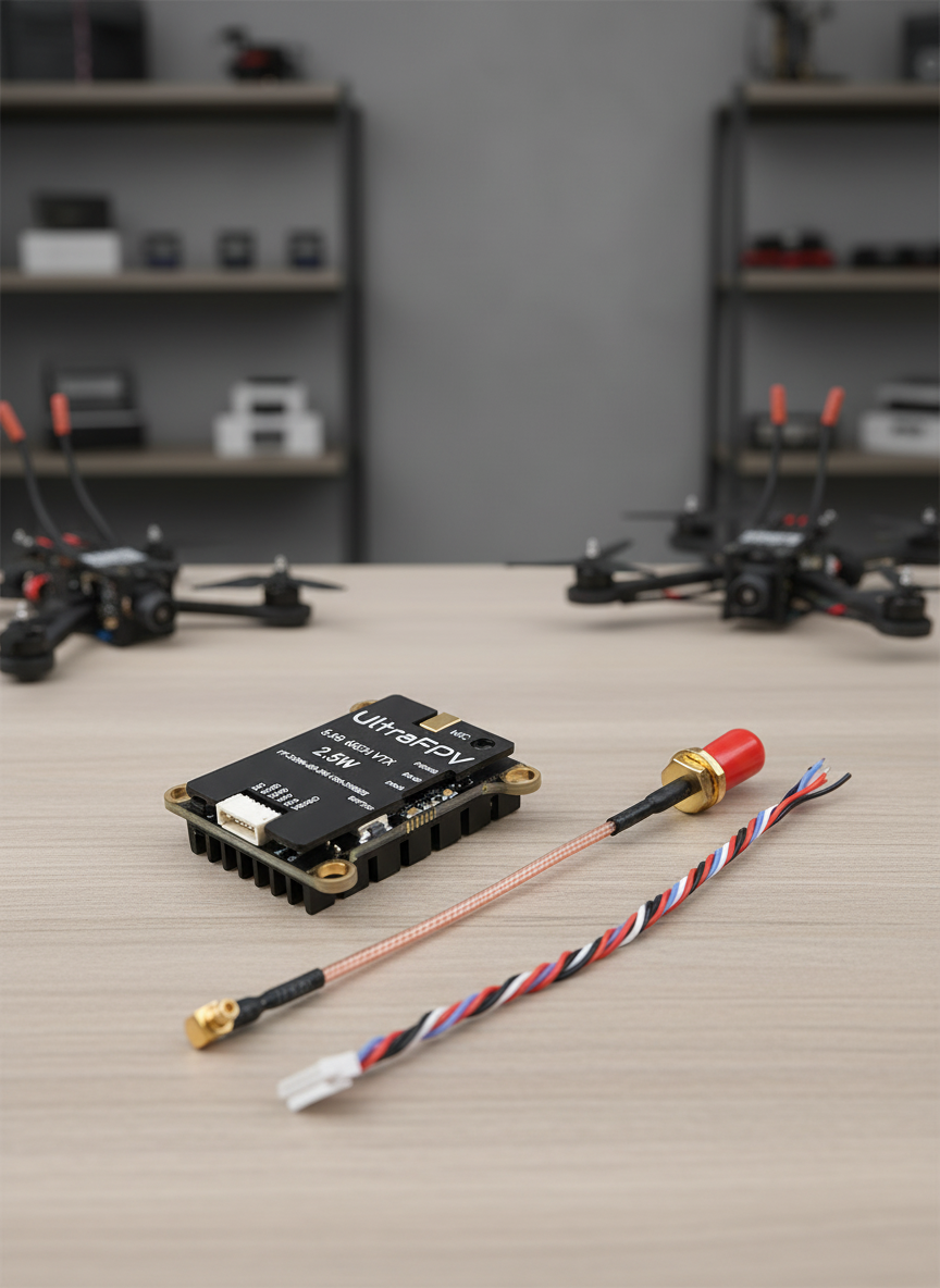 Миниатюра Видеопередатчик UltraFPV 5,8 GHz, 2,5 Вт для FPV полетов 1
