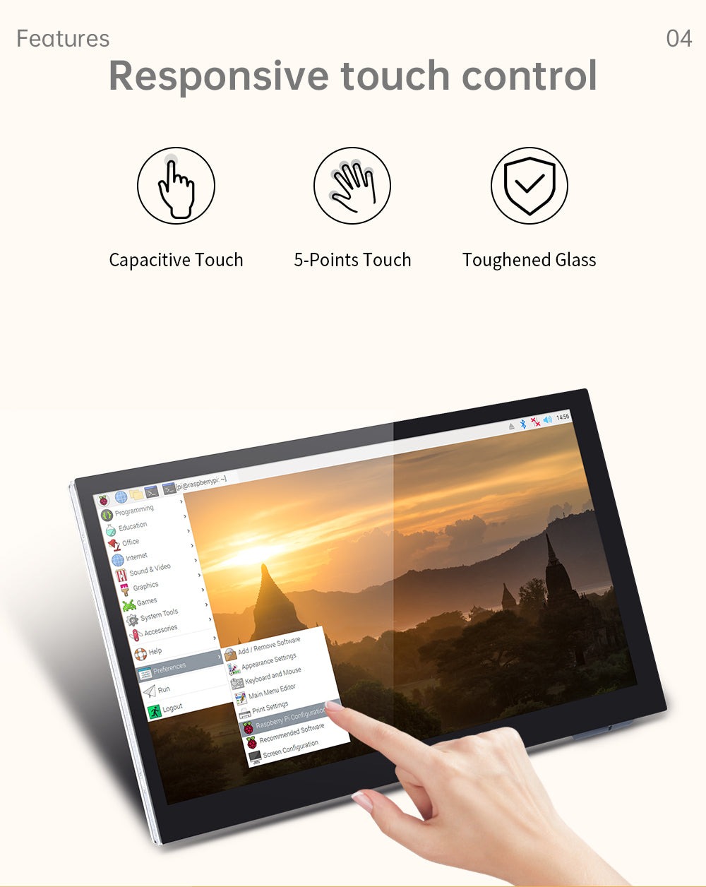 Миниатюра Дисплей Bigtreetech PITFT43 V2.1 для Raspberry Pi 2