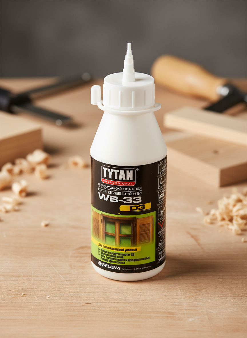 Миниатюра Клей ПВА D3 влагостойкий Tytan, 200 мл 1