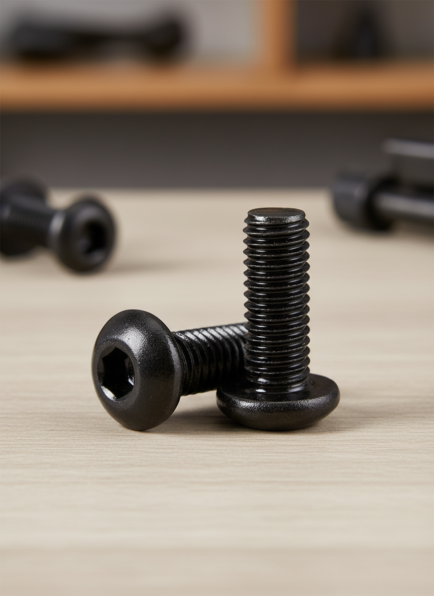 Миниатюра Винт M3 x 18 мм под шестигранник с полукруглой головкой 1