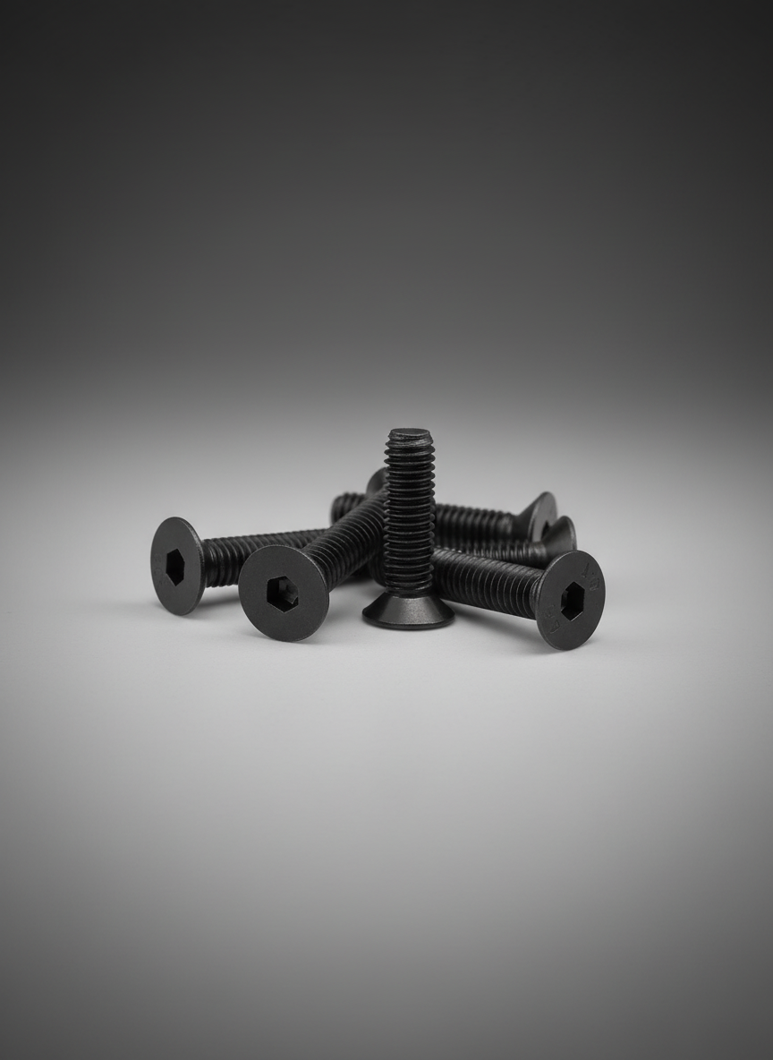 Миниатюра Винт M3 х 8 мм под шестигранник с потайной головкой DIN912 4