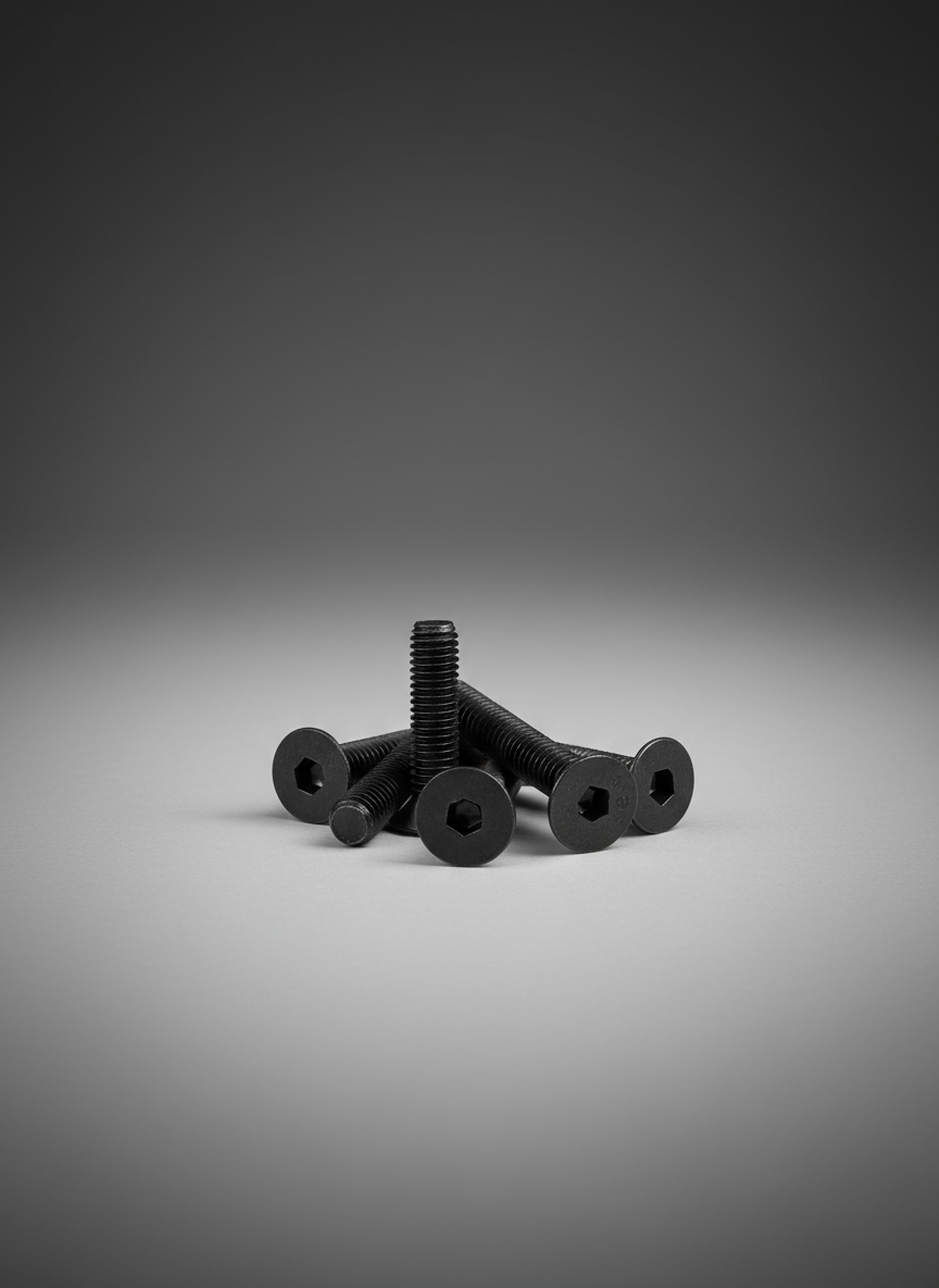 Миниатюра Винт M3 х 8 мм под шестигранник с потайной головкой DIN912 3