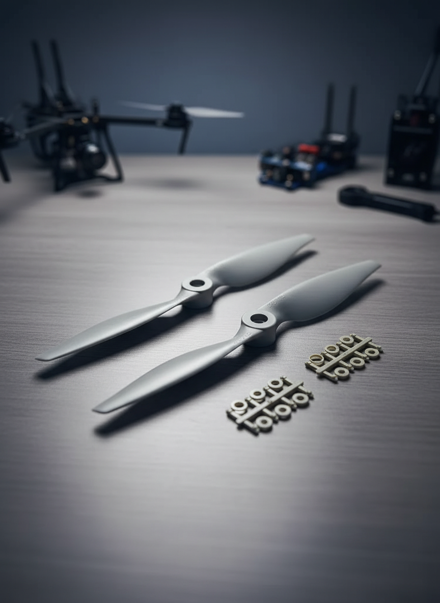 Миниатюра Пропеллеры Gemfan Glass Fiber Nylon MR 8045 8 х 4.5 дюймов, 1 пара, серые 1