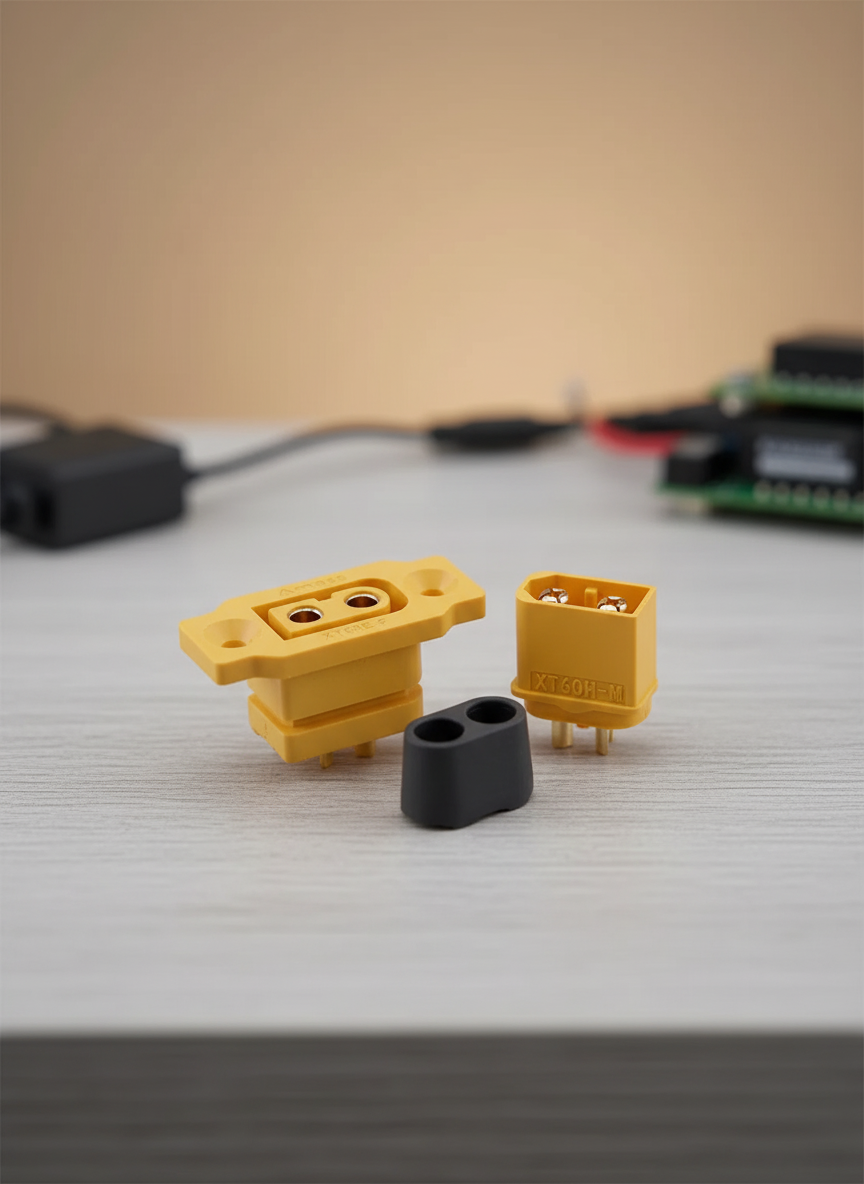 Миниатюра Контакт силовой AMASS XT60E-F (мама) + XT60H-M (папа) 1