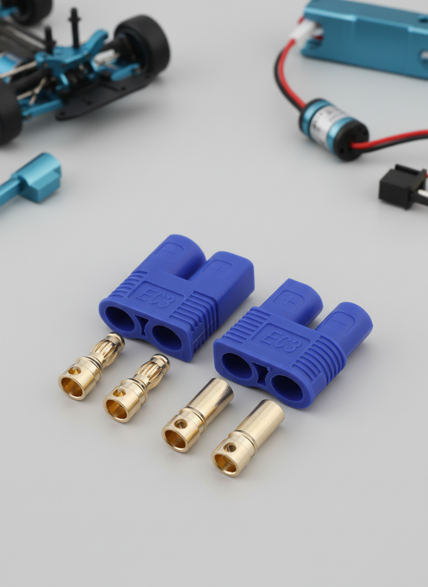 Миниатюра Силовой контакт EC3 3 мм с корпусом для RC моделей 1