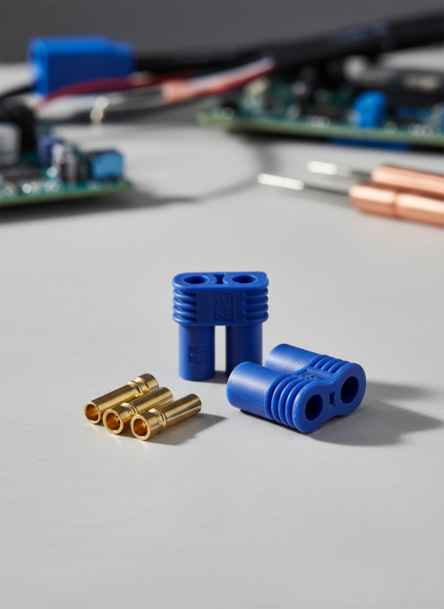 Миниатюра Силовой контакт EC2 2 мм с корпусом для электроники 2