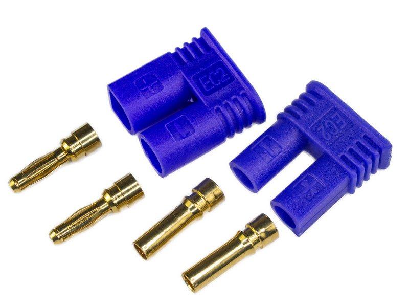 Миниатюра Силовой контакт EC2 2 мм с корпусом для электроники 4