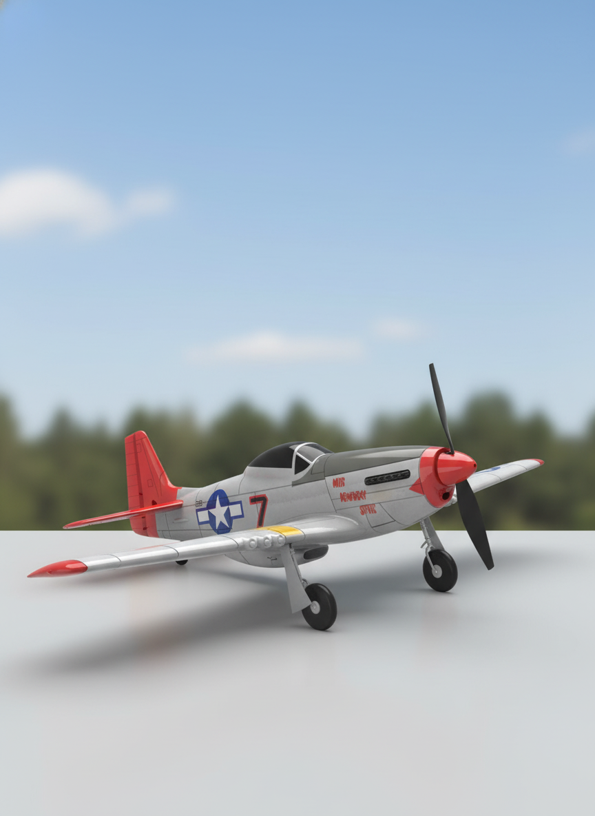 Миниатюра Радиоуправляемый самолет Volantex Mustang P-51 RTF 1