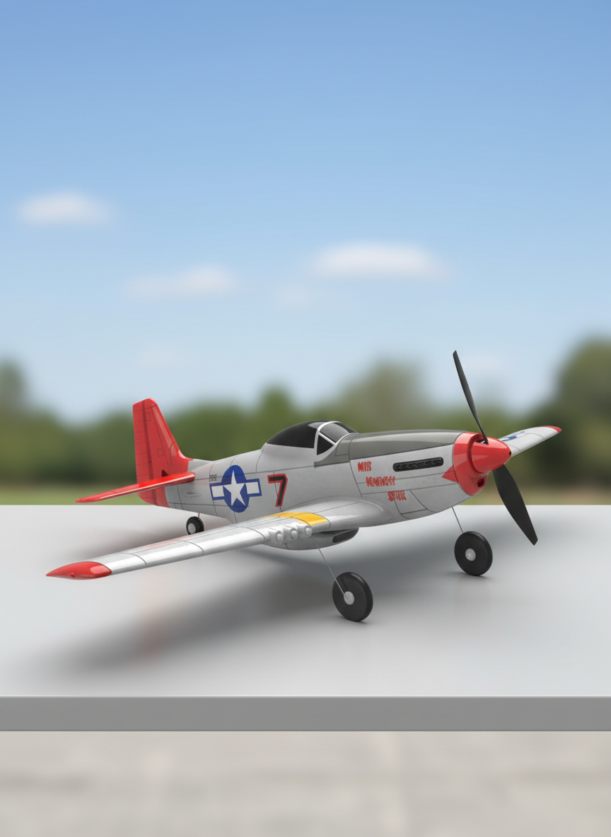 Миниатюра Радиоуправляемый самолет Volantex Mustang P-51 RTF 2