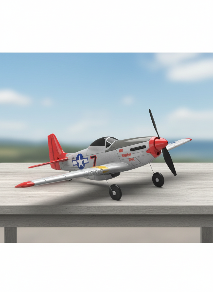 Миниатюра Радиоуправляемый самолет Volantex Mustang P-51 RTF 9