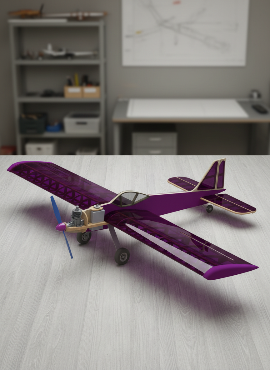 Миниатюра Кордовая модель самолета F2B "КРЕЧЕТ" для обучения 1