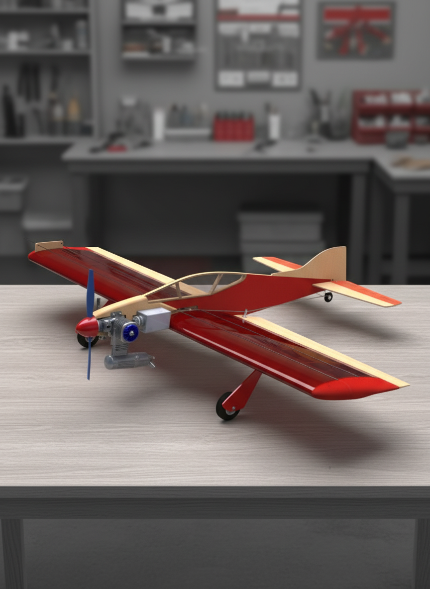 Миниатюра Кордовая модель самолета F2B "Ястреб" для новичков 1