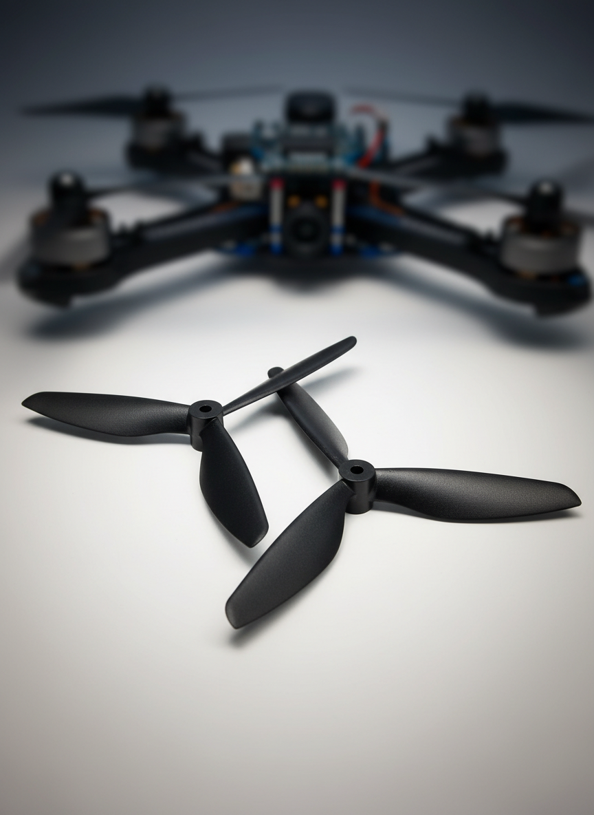 Миниатюра Пропеллеры 9045, 9 x 4.5 дюймов, 3-х лопастные, черные, для квадрокоптеров 1